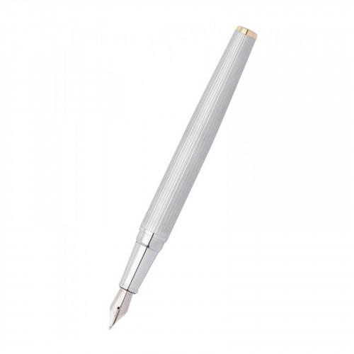 Пір'яна ручка Hugo Boss Gear Pinstripe Silver-Gold