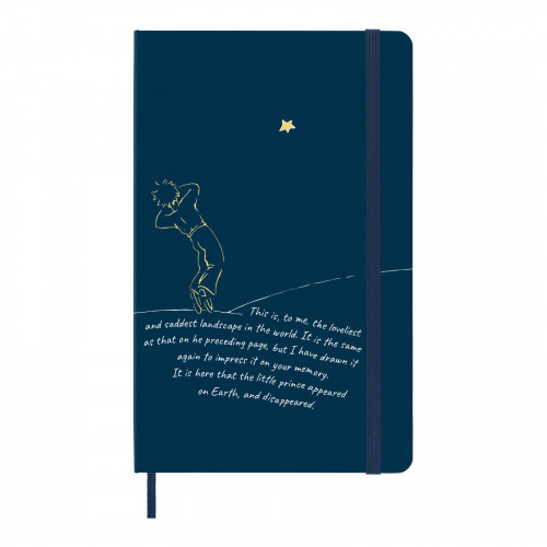 Подарунковий набір Moleskine Le Petit Prince Місяць, Блокнот середній + зошит Cahier великий