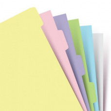 Комплект розділювачів універсальних Filofax, A5, Pastel, 6 шт.