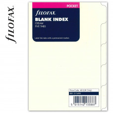 Роздільники Filofax Pocket cream 5 секцій
