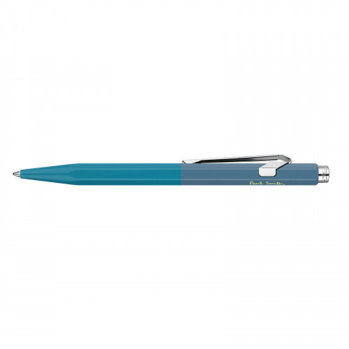 Ручка Caran d'Ache 849 Paul Smith Cyan Blue & Steel Blue + пенал
