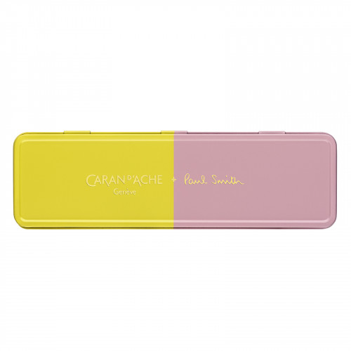 Ручка Caran d'Ache 849 Paul Smith Chartreuse Yellow & Rose Pink + пенал