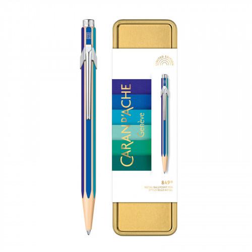 Ручка Caran d'Ache 849 Colour Treasure Холодна веселка + пенал