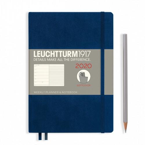 Щотижневик Leuchtturm1917 М'яка обкладинка Середній Темно-синій 2020