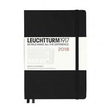 Щотижневик у колонках Leuchtturm1917 Середній А5 Твердий Чорний 2018