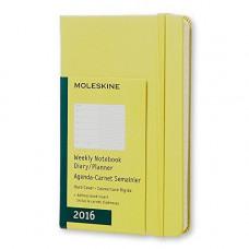 Щотижневик з нотатками Moleskine 2016 A6 Твердий Жовтий