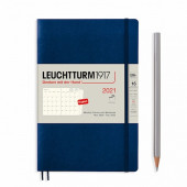 Щомісячник з нотатками Leuchtturm1917 Paperback (B6+) Темно-синій 2021