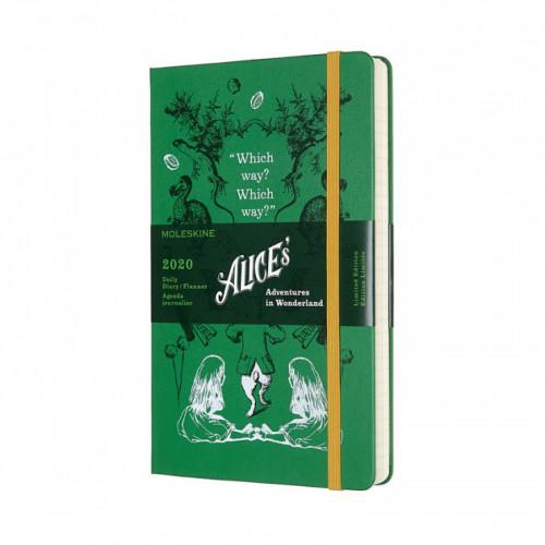 Щоденник Moleskine 2020 Alice Середній Твердий Зелений