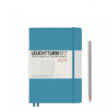 Щотижневик з нотатками Leuchtturm1917, Середній, Холодний Синій, 2019