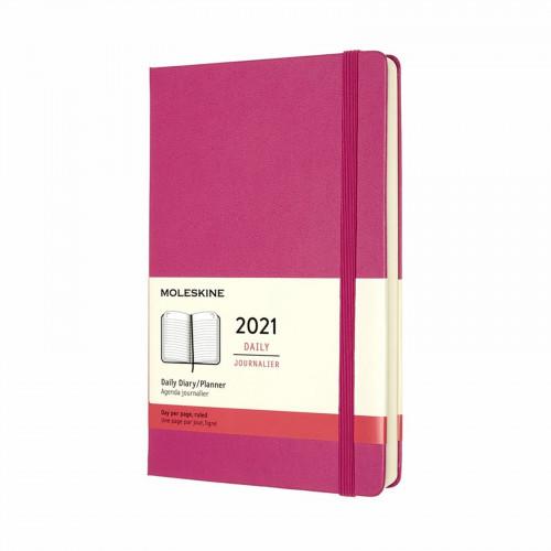 Щоденник Moleskine 2021 Середній Твердий Рожевий