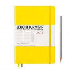 Щотижневик Leuchtturm1917 Середній А5 Твердий Лимонний 2018