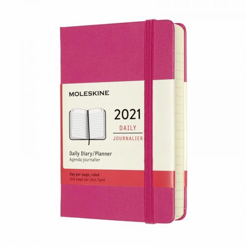 Щоденник Moleskine 2021 Кишеньковий Твердий Рожевий