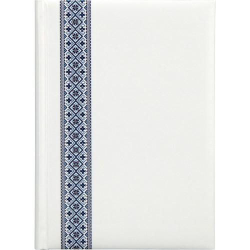 Щоденник Brunnen Стандарт Grafo з укр. орнаментом Білий