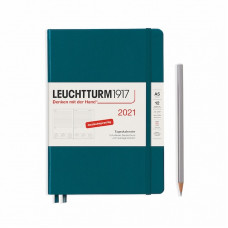 Щоденник Leuchtturm1917 Середній Тихоокеанський зелений 2021