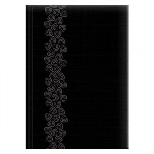 Щоденник Brunnen Стандарт Grafo з укр. орнаментом Чорний