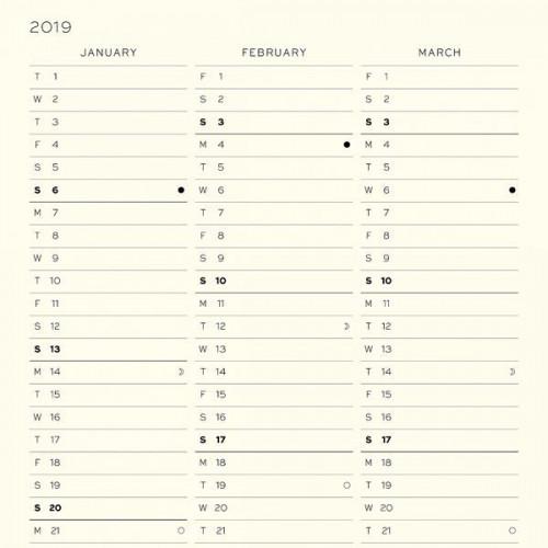 Щоденник Leuchtturm1917, Середній, Холодний Синій, 2019