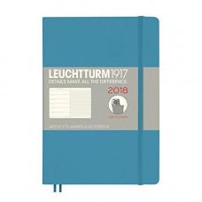Щотижневик з нотатками Leuchtturm1917 Середній А5 М'який Холодний синій 2018