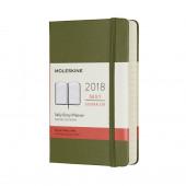 Щоденник Moleskine 2018 Кишеньковий B7 Твердий Темно-зелений