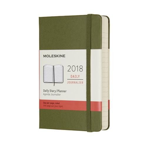Щоденник Moleskine 2018 Кишеньковий B7 Твердий Темно-зелений
