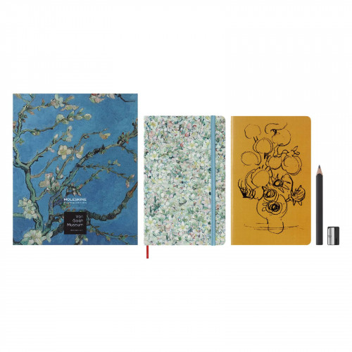 Колекційний набір Moleskine Van Gogh Скетчбук + Зошит Cahier + Олівець та точилка