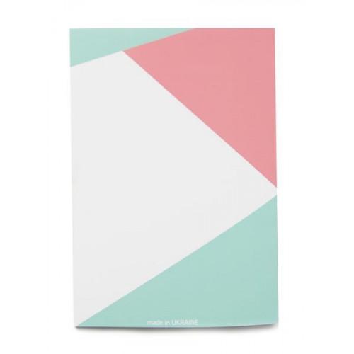 Скетчбук art Parchment GEOMETRICAL Triangle Рожевий-Зелений