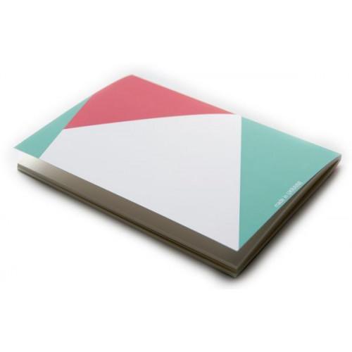 Скетчбук art Parchment GEOMETRICAL Triangle Рожевий-Зелений