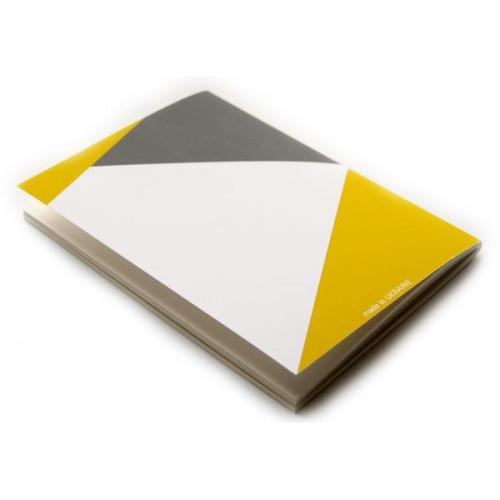 Скетчбук art Parchment GEOMETRICAL Triangle Жовтий-Сірий