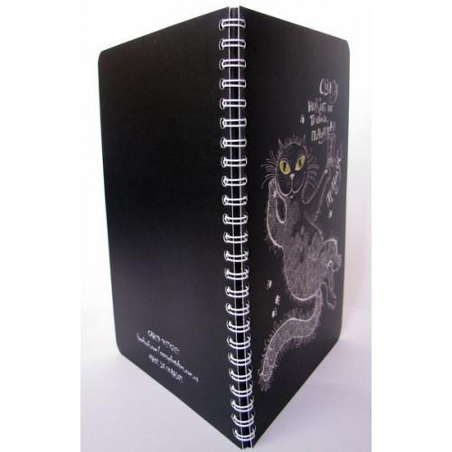 Скетчбук Crazy Sketches - Кіт-Бегемот на пружині