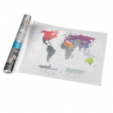 Скретч-карта Travel Map World AIR, тубус