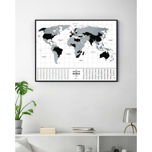 Скретч-карта Travel Map Flags World