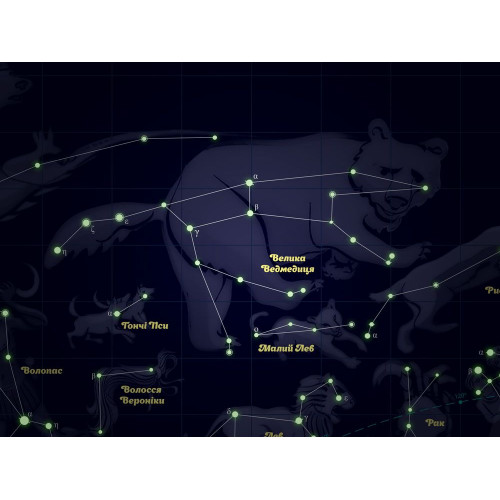 Світна карта зоряного неба KOСМОSTAR