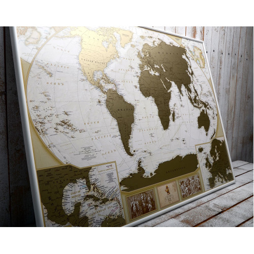 Скретч-карта світу My gift My Map Antique Edition CARIBBEAN
