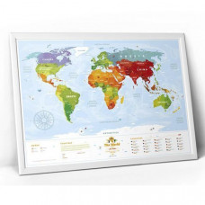 Карта світу Travel Map «Kids» з набором карток