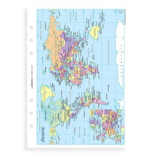Бланки Filofax Карта світу Pocket
