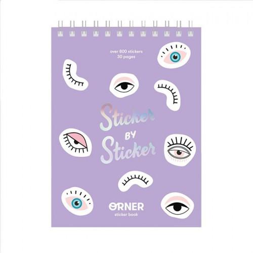 Стикербук Orner Sticker book Фіолетовий