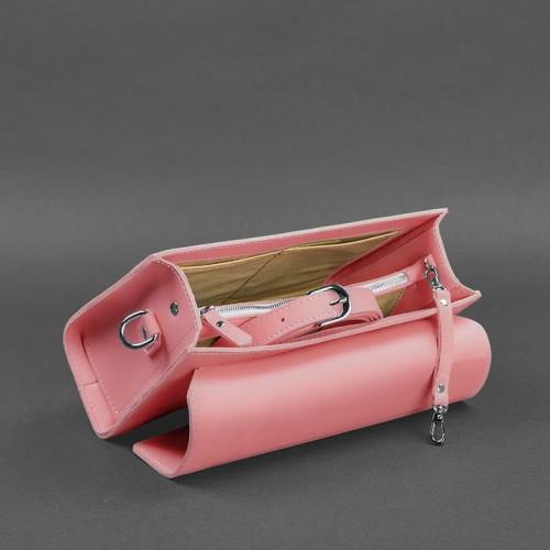 Жіноча шкіряна сумка-кроссбоді Lola Рожевий