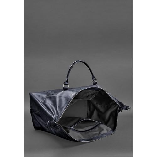 Шкіряна дорожня сумка BlankNote Темно-Синій