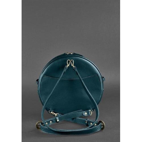 Кругла сумка-рюкзак BlankNote Maxi Малахіт
