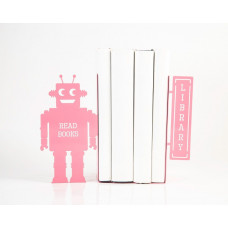 Тримачі для книг Читає робот (рожевий)