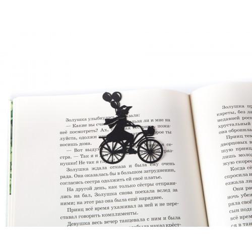 Закладка для книг Article Дівчинка на велосипеді з кульками
