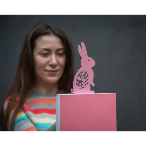 Закладка для книг Article Happy Bunny Рожевий